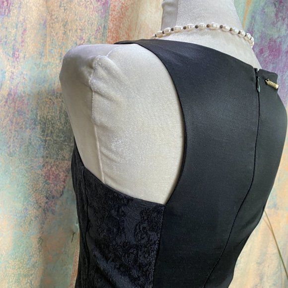 πMorena Rosa Unique Black Dress with Rivets - Picture 7 of 16